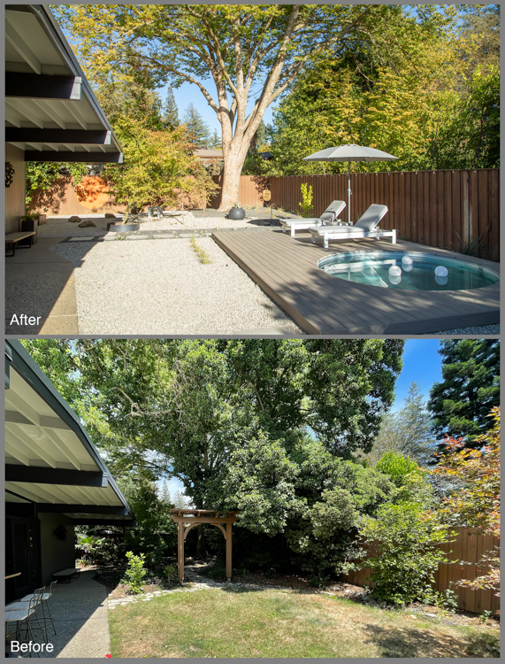 Az Back Yard Patio Before And After 20 Before And After Backyard