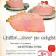 vintage jello ad with recipe for chiffon pie