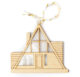 MCM wooden house ornament A-frame