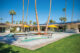 wide angle view of backyard pool and jacuzzi in Old Las Palmas home