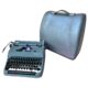 1950s Mid-Century Modern Olympia Sm-3 Portable Typewriter with Case