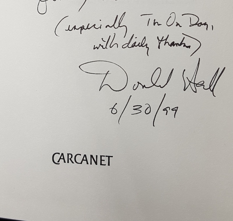 The One Day and Poems 1947-1990, signed first edition