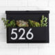 You’ve Got Mail mailbox with planter and house numbers