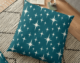 Atomic starburst outdoor throw pillow