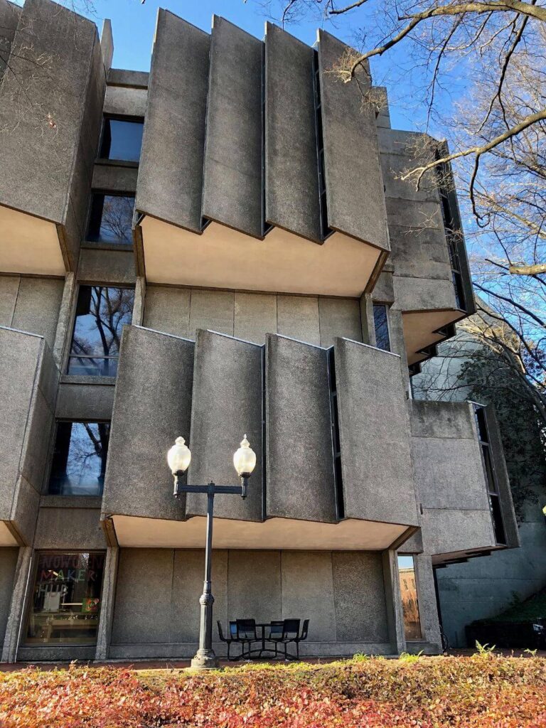 Lauinger Library A Brutalist Take on Romanesque Design Atomic Ranch