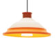 color blocked modern ceiling light orange white and rust