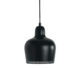 black modern bell shaped pendant light