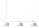 three-light rail style pendant light