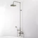 exposed pipe shower head