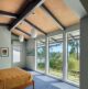 bedroom with a view in Pacific Northwest Modern home