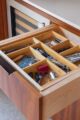 organized kitchen drawer with bamboo dividers
