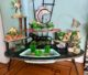 display of mid century porcelain animal figurines