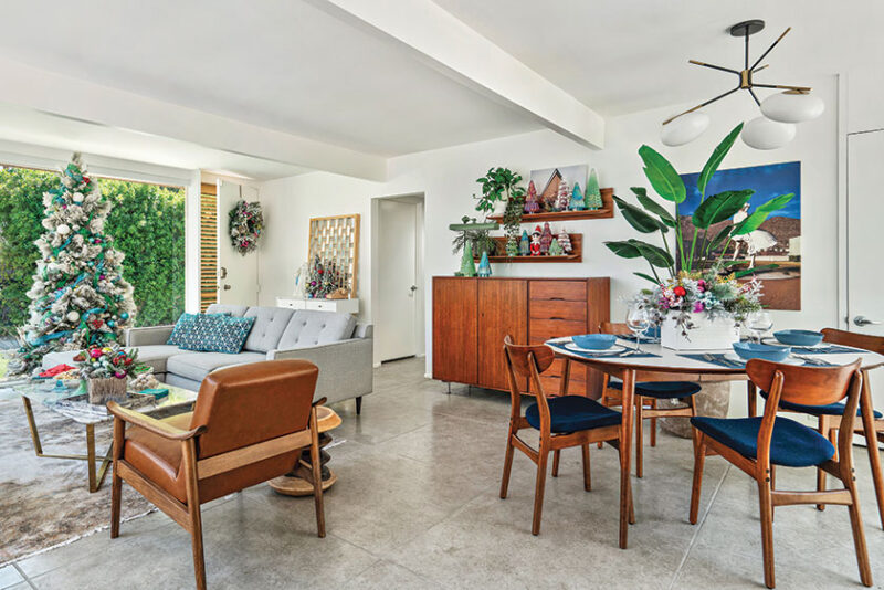 Desert Wonderland Holiday Decor For A Palm Springs Home Photo Inspiration
