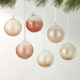 iridescent glass Christmas ornaments