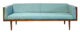 Clementine sofa with light blue upholstery