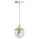 ceiling lighting with flared top and clear globe
