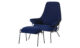 Hai lounge chair in dark blue