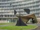 Calder scultupre "Spirale" in front of UNESCO building