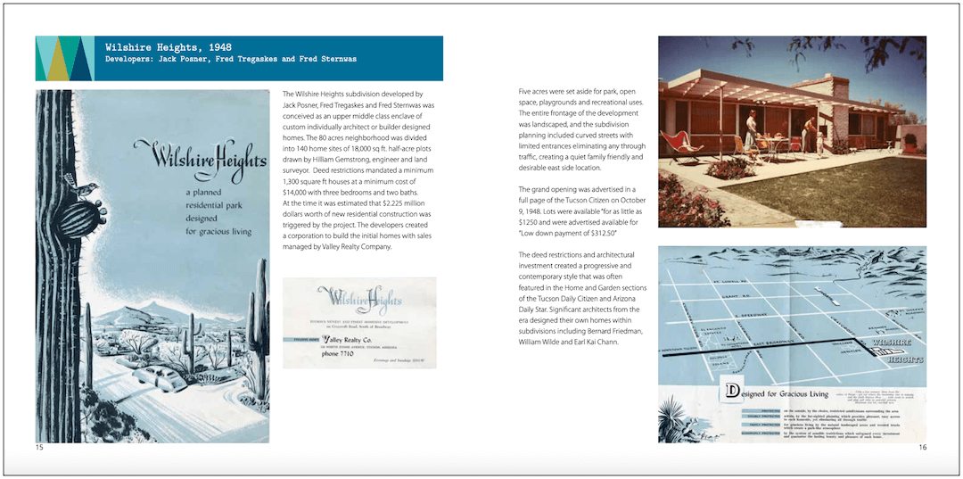 Tucson Historic Preservation Foundation booklet (detail)
