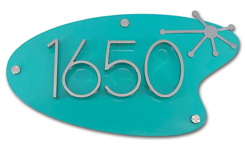 Alluring Addresses: Mod House Numbers - Atomic Ranch