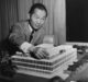 MInoru Yamasaki with Building Model
