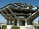 The Geisel Library at UCSD is one of the most famous works of brutalist architecture. University of California San Diego (UCSD) Central Library by Vince Smith. CC-BY-2.0.