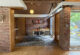 wood and brick walls inside a mid century modern home in chicago